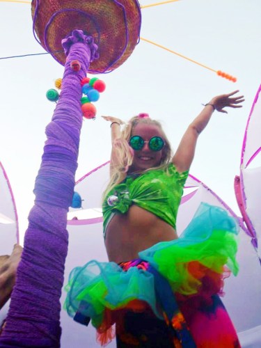 festival girl with tutu