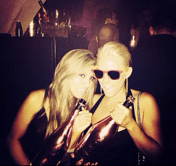 two girls in a club in miami